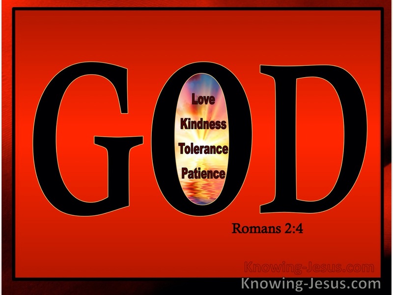 Romans 2:4 Do You Think Lightly Of Gods Kindness (red)